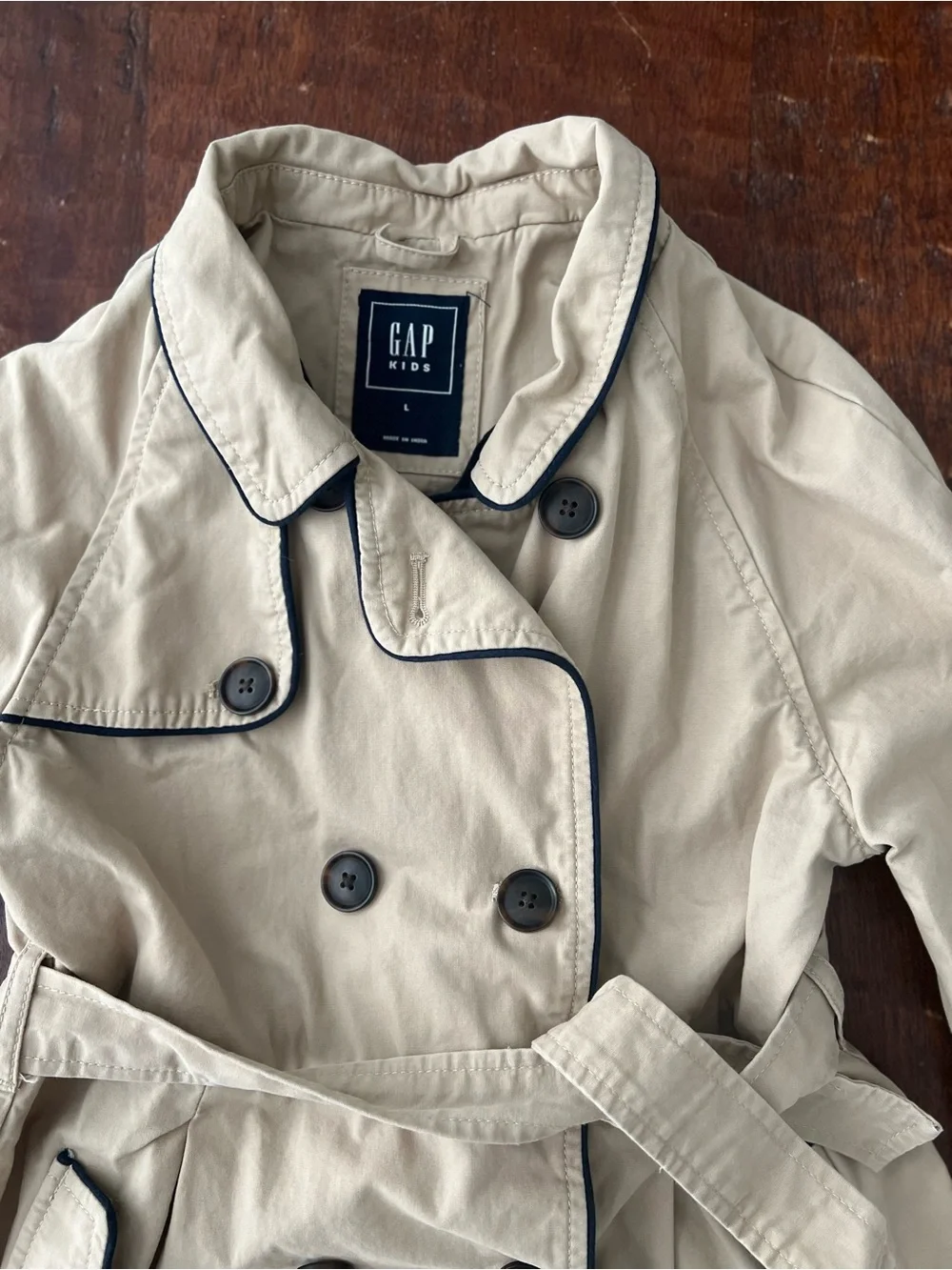 GAP Kids Trench Coat Size L